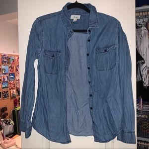 Denim button down shirt